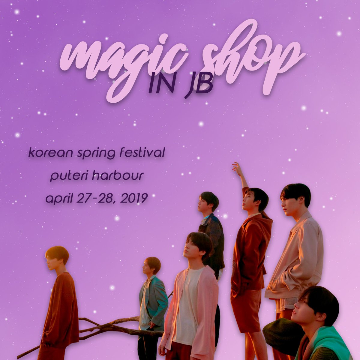 armysinjb's tweet photo. Hello Malaysian ARMY! We have a booth for ARMY at the Korean Spring Festival in Puteri Harbour on April 27-28 where we will be selling fan goods and more.

A portion of the profits will be towards the relief fund for Sulawesi, and we need your help for donations!

#MAGICSHOPinJB https://t.co/45PLK9wllW