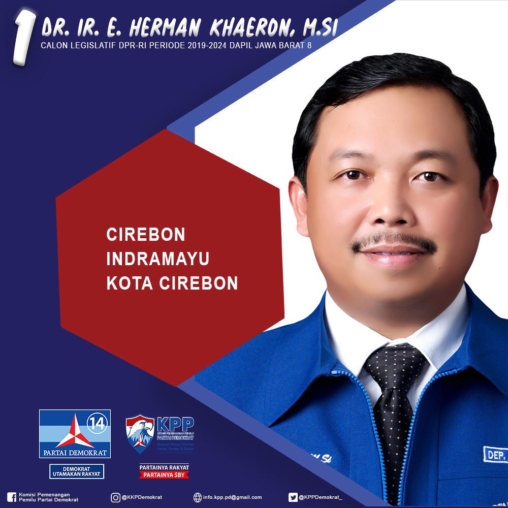 KPPDemokrat_'s tweet photo. Kenalan yuk sama Caleg Fraksi Partai Demokrat 👇🏼
1. https://t.co/v8xx4shLDl.E. Herman Khaeron,https://t.co/74SEnkH8cJ
(Calon Ang.Legislatif 2019-2024 Dapil Jabar VIII)
Beliau jg Ang.DPR RI Komisi II saat ini.
#jawabarat #KPPPD #partaidemokrat #demokratsiap2019 #mengenalcalegfpd https://t.co/xpA75axCaa
