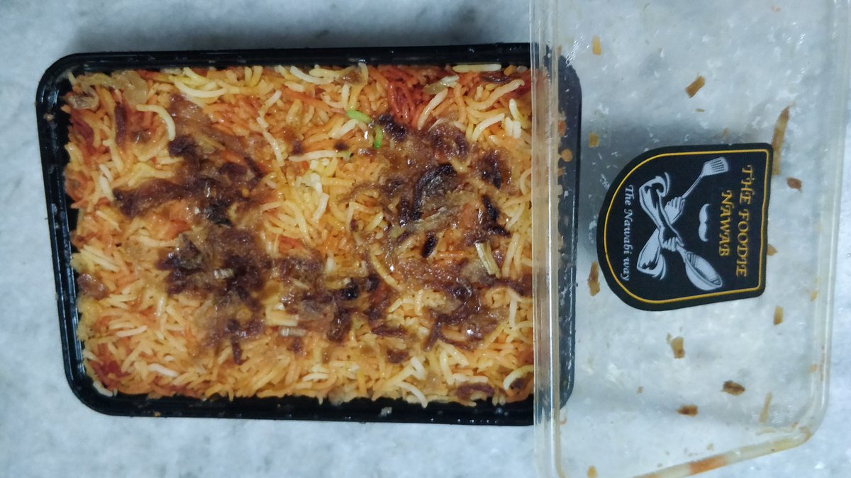 A2Afreen's tweet photo. When on a holiday, sudden #Biryani craving made me think of places, then I decided to try the new Biryani delivery outlet which is quite in talk these days, @TheFoodieNawab
Here is how it was! https://t.co/Mqo1juPwAF
#FoodBlogger #AafEats #UnfilteredDotIn #PlacesToOrderFrom https://t.co/CkWFnraYtt