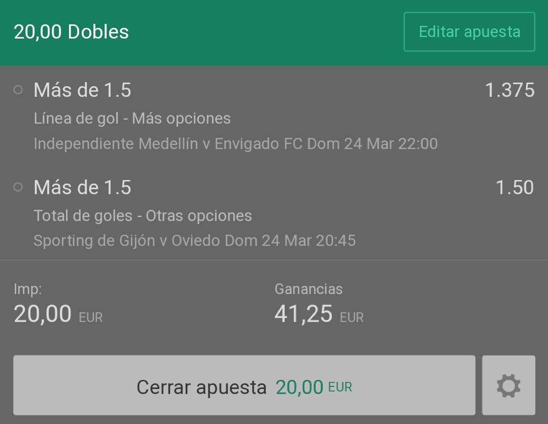 SanchezTipster's tweet photo. Unica apuesta del dia, aqui la dejo. Ojo que uno de los partidos es muy arriesgado, stake minimo. !#apuestas #apuestasdeportivas #inplay #NBA #LaLiga123 #LaLigaSantander #futbol #tipster #premierfutbol #Bundesliga2  #freebetfriday #FREEPICK #bettingtips  #bettingtipster #Picks https://t.co/ndh2FITYTv