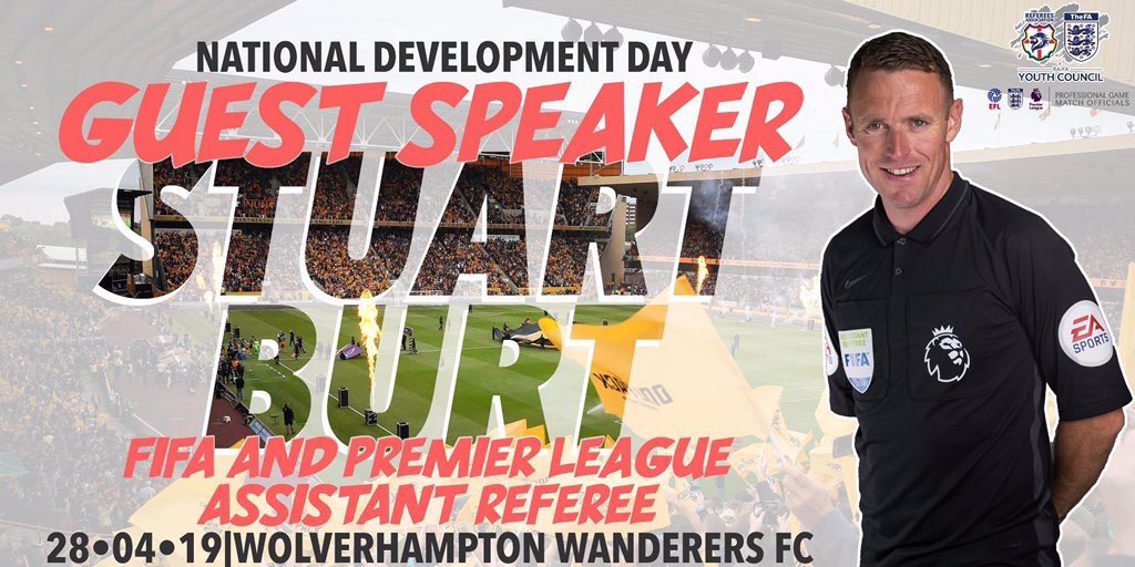 danieljellis1's tweet photo. SIGN UP NOW | @RAFAYthCouncil National Development Day ⚽️
📅 Sunday 28th April 2019
📍@Wolves 🔶
On the day:
📌CPD
📌Networking Opportunities
📌Meet up with fellow young referees
📧 Email info@rafayc.co.uk to book your place!
#RDF #RAFADP ⚽️🔴👍 https://t.co/rIadT0UBgS