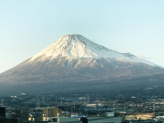 帰りの富士山、
厳かだねー☆ 
