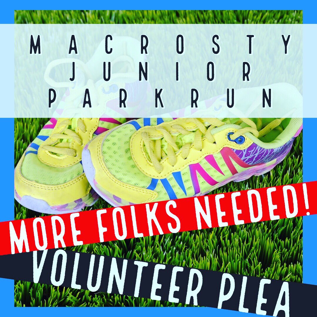 More CRIEFF Junior Park Run volunteers needed to move on with our trial. Contact Rob via email for more info the_pavilion_cafe@yahoo.com
