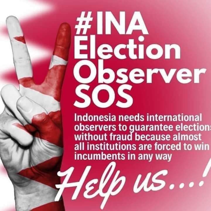 MercyNoerhayati's tweet photo. #INAelectionObserverSOS for fair election https://t.co/lf09okWlQ8