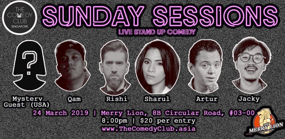 TheMerryLion's tweet photo. The Comedy Club Asia's Sunday Sessions at The Merry Lion.
We have FIVE awesome acts plus a Mystery Guest coming all the way from Portland, USA.
More info and tickets here - https://t.co/jygvSptjb5
#themerrylion #comedyclubasia #boatquay #Singapore #standupcomedy https://t.co/mrLTLpvCKU