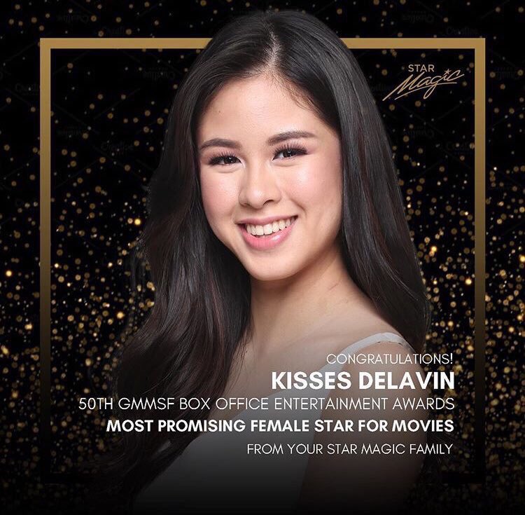DonKissATeamOFC's tweet photo. Donny and Kisses were hailed as the Most Promising Male and Female Star for Movies, respectively. It just goes to prove that in their partnership, they’ve kept their individuality.

Official tag today:

DONKISS
@donnypangilinan @KissesDelavin 
#DONKISSxGuillermoAwards https://t.co/JJE8MeUdex