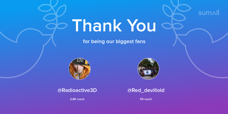 edxcommunity's tweet photo. Our biggest fans this week: @Radioactive3D, @Red_devillold. Thank you! via https://t.co/UqIB10jqYw https://t.co/NItnF02qy3