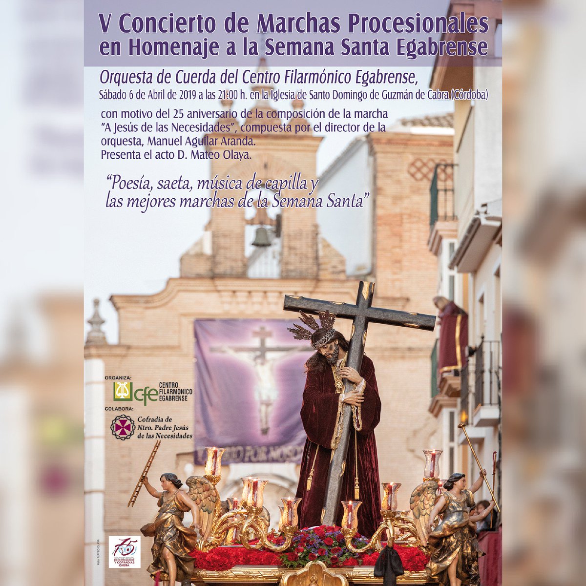 V CONCIERTO DE MARCHAS PROCESIONALES EN HOMENAJE A LA SEMANA SANTA EGABRENSE
