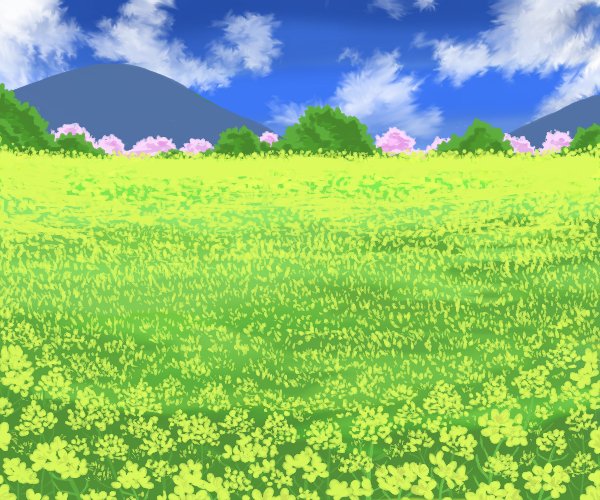 菜の花畑のtwitterイラスト検索結果 古い順