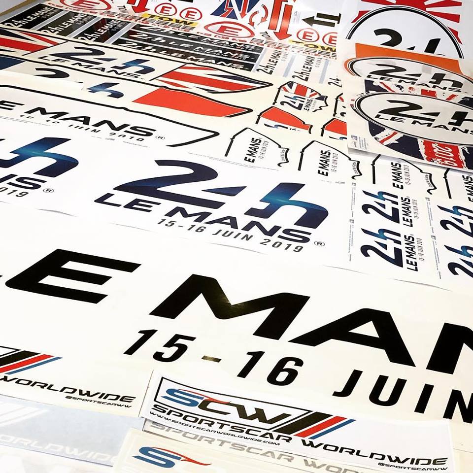 stickers4lemans's tweet photo. There are now less than 12 weeks to go before the great race. Don't be left in the pits, get on track and place your orders a.s.a.p. That way, you'll be finished, looking cool and can put your feet up with a '33' and a rillettes baguette!
#Lemans24 #fiawec #stickygoodness https://t.co/Nv8tNTrJyz