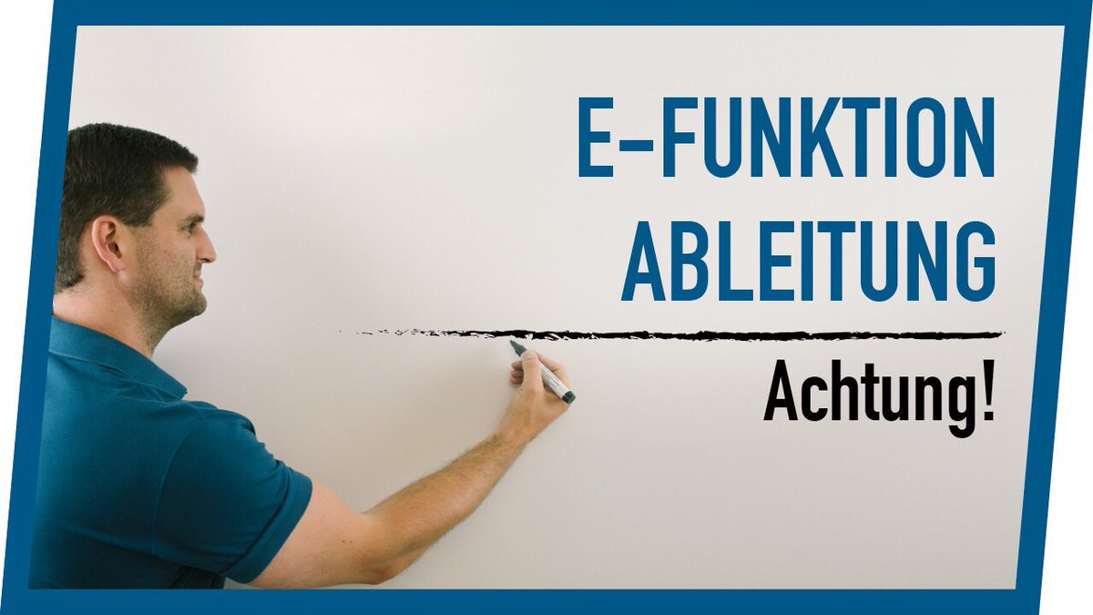DanielJungEDU's tweet photo. Neues Mathetutorial online im #YouTube Channel #MathebyDanielJung 🎬🎓! Heute mit #Ableiten rund um die #eFunktion :
https://t.co/j7RHKqB0M6 https://t.co/2Qx7fDfBXx