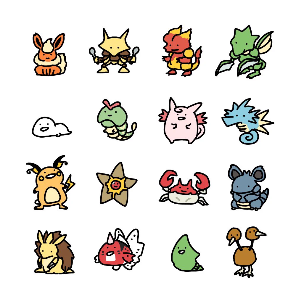 ラインスタンプ絵師の描いたポケモン言えるかな？がかわいい