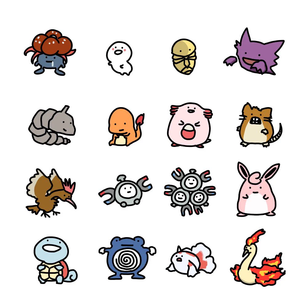 ラインスタンプ絵師の描いたポケモン言えるかな？がかわいい