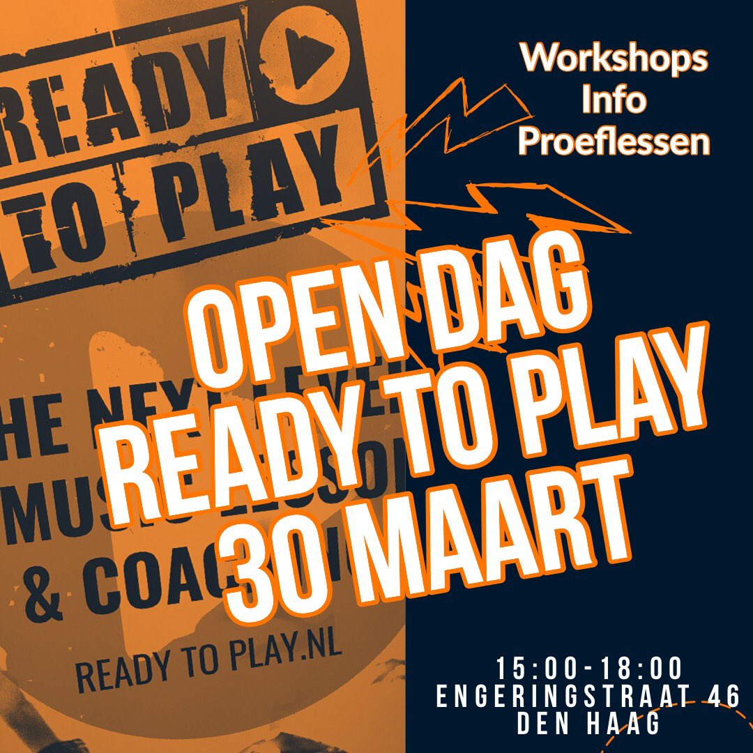 Gratis workshops en proeflessen 30 maart 15:00-18:00 Engeringstraat 46 #DenHaag #gitaarles #zangles #basles #drumles #pianoles #bandcoaching #songwriting #backingvocals #muziekschool powered by #YAMAHA