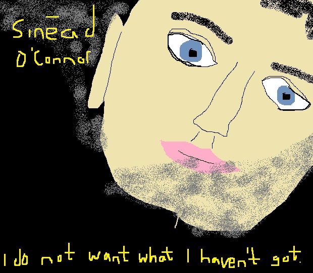 Nothing compares... nothing compares to Sinead O'Connor after I've tried to draw her...
#SineadOConnor #IDoNotWantWhatIHaventGot #AlbumCoversDrawnRealBad