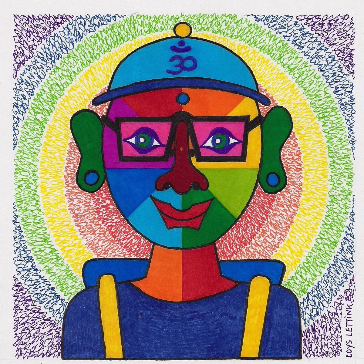LLettink's tweet photo. Loys Lettink With Packpack #LoysLettink #Packpack #insider #insiderart #art #outsider #outsiderart #seelenart #artbrut https://t.co/gsKd58HdZn https://t.co/H8jxyQW9K5