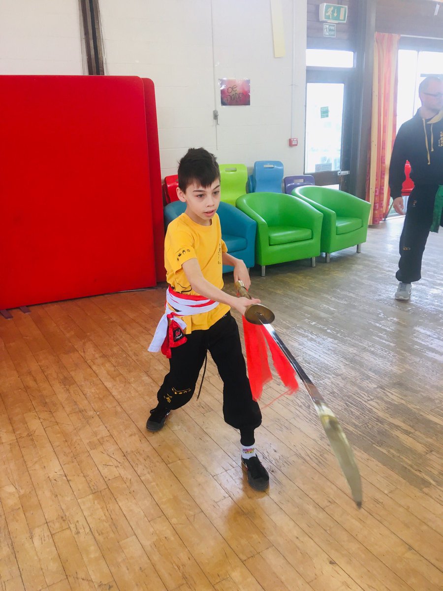 CYKFu's tweet photo. Flashing blades at CYK juniors today #cykkungfu #kungfu #kids #active #sudbury https://t.co/TK9EXJFTOT
