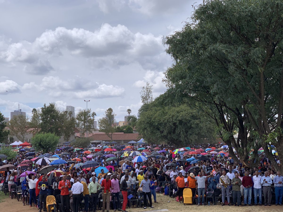 NewsEcg's tweet photo. Feel it, it is here. Thousands have gathered here for our Big Sunday Service! https://t.co/oM2XumKUm9