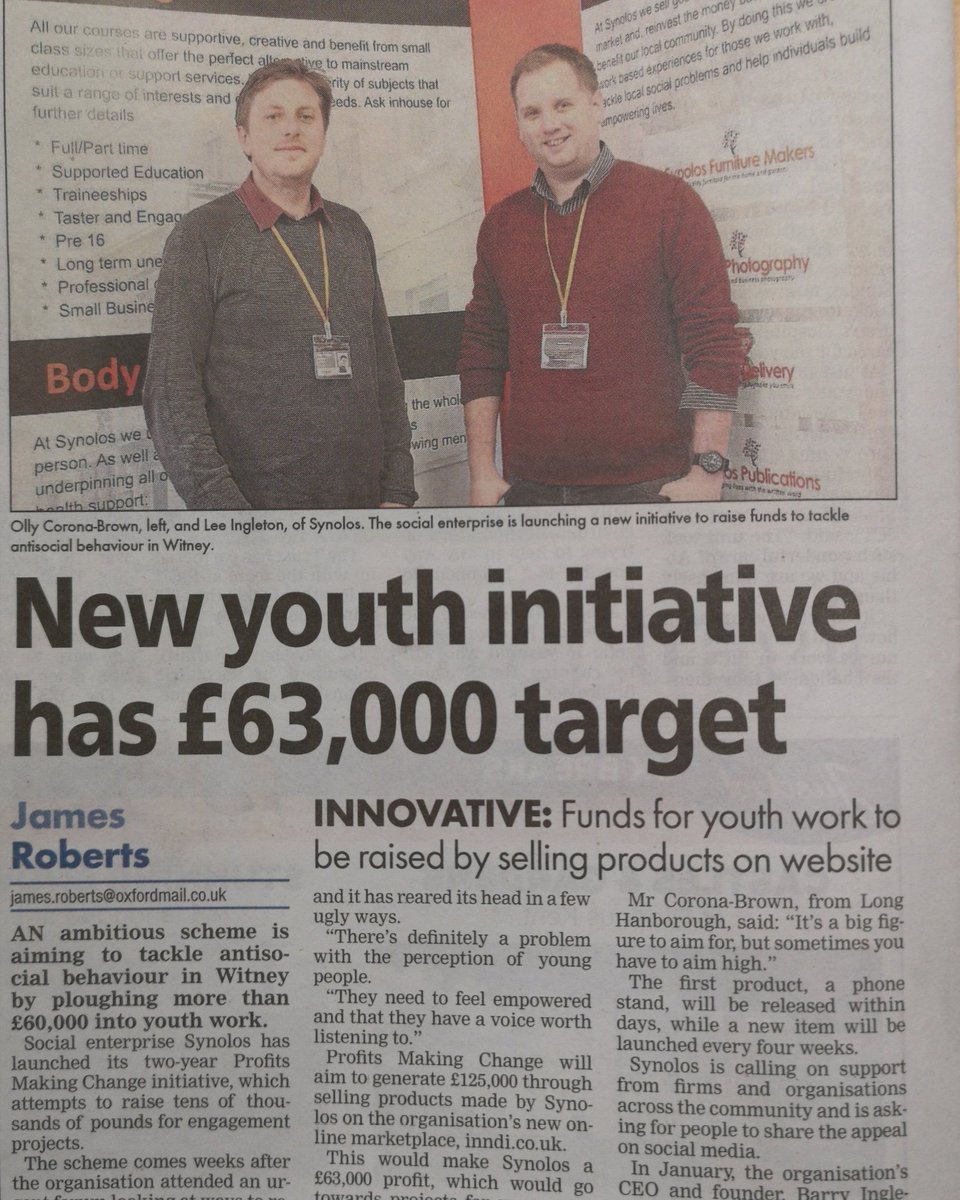 #RetweeetPlease our fundraising initiative. It is aimed at benefiting #witney and #westoxon , #ProfitsMakingChange