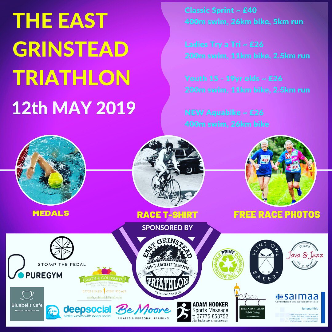 6 weeks to go! Enter now and come join us for our Race Recce morning on the 27th April! Egtriclub.com