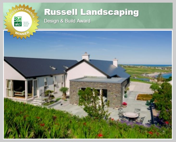 Winner of the #ALCIAWARDS for the Design &amp; Build Award is Russell Landscaping.

Congratulations to Russell Landscaping and all nominated. See the full list of winners online - alci.ie/awards/