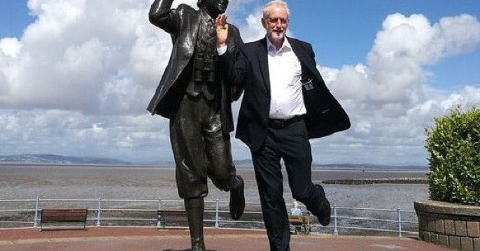 MatthewGreen02's tweet photo. Yesterday up to 2 million citizens travelled to central London to take part in the largest protest march ever in the UK
The leader of the alleged official opposition, Jeremy Corbyn, left London for Morecambe as he thought doing this was more important.
What’s your message to him? https://t.co/niXG0HoOTl