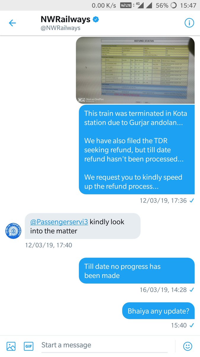 iamGJ17's tweet photo. @PiyushGoyal Sir please look in this Matter...
I seek Your help for getting Refund.... https://t.co/ZnDeyg9NQF