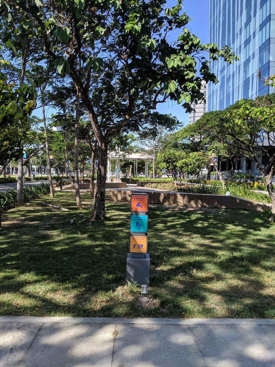 inksurge's tweet photo. We have recently designed a program of signages and environmental graphics for Filinvest City's newly expanded Spectrum Linear Park in Alabang - a 900 meter long park divided into three sections where two major roads traverse. https://t.co/pOMKVvJM3z