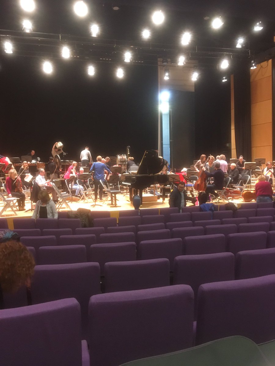 Excited for this afternoon’s <a href="/deHav_Phil/">de Havilland Philharmonic Orchestra</a> film music concert. The orchestra are getting ready for their final rehearsal <a href="/UniofHerts/">University of Hertfordshire</a> @UniHertsArts Tickets still available. Free for UH students