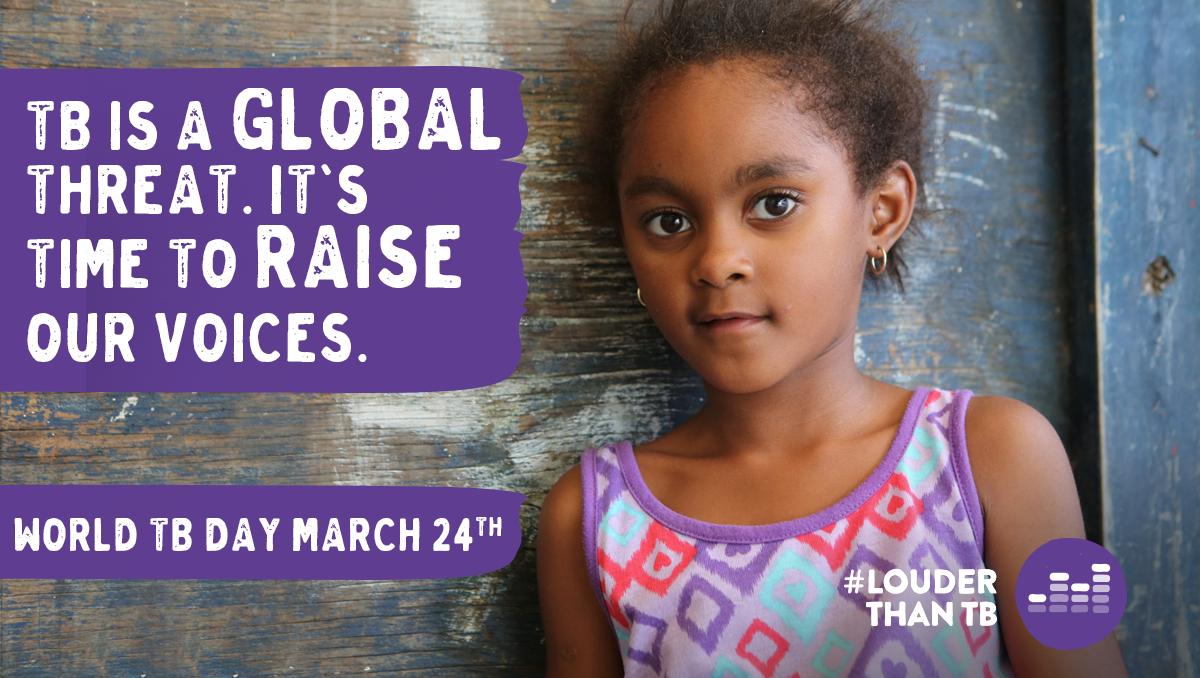 UNICEF's tweet photo. Over 1 million children fall ill with TB each year. That’s one million children at risk of death, painful coughs, fevers, and chills. To #EndTB, we must invest more in primary health care. 

#WorldTBDay #LouderThanTB https://t.co/kd76hULmDp