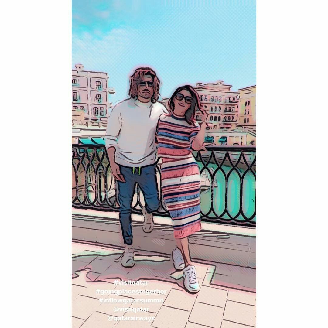 ChoudGulden's tweet photo. Love birds Gurmeet and Debina new photos Qatar @gurruchoudhary @imdebina #GurmeetChoudhary #DebinaBonnerjee @inflowsummits @VisitQatar #inflowsummits #inflowsummits2019 #inflowqatarsummit https://t.co/pjwSxI0NRA