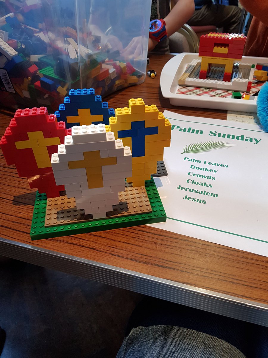 We have been using Lego as part of our  #PalmSunday lesson today