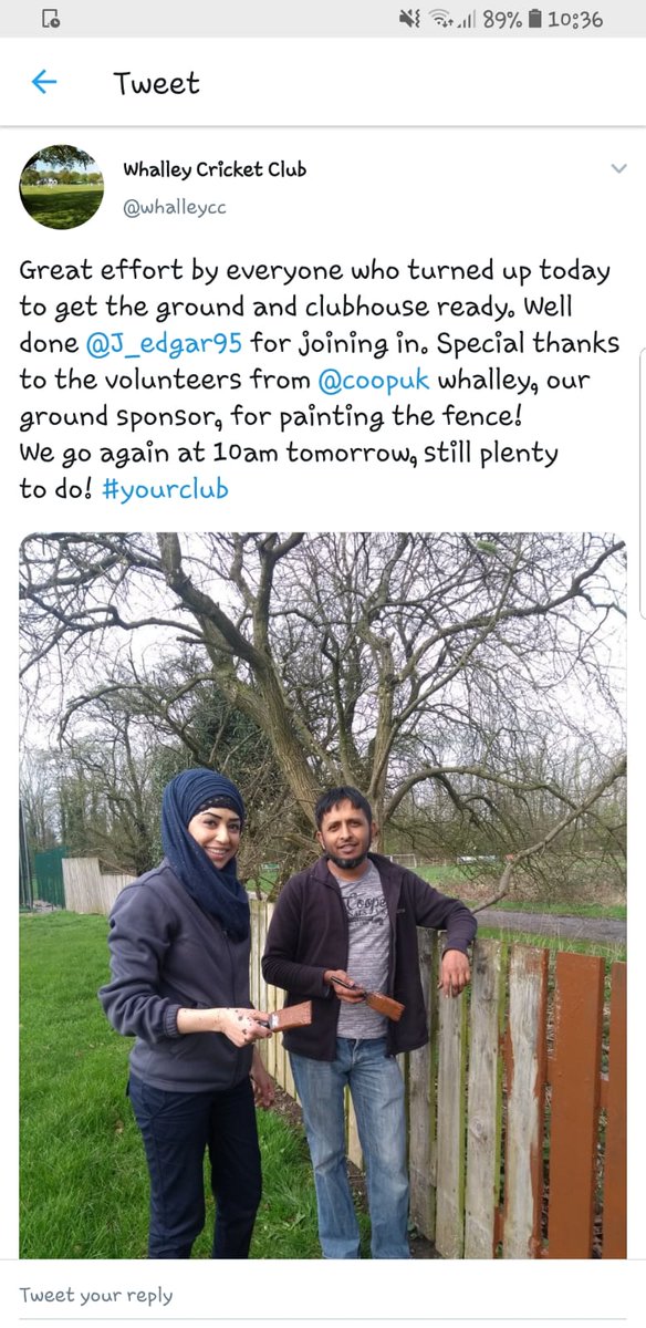BarrowBrookcoop's tweet photo. Adam and Yasmin from team @whalleycoop helping in the community with our partners @whalleycc #succeedtogether @RachelH35382323 https://t.co/L5VXItVs8U