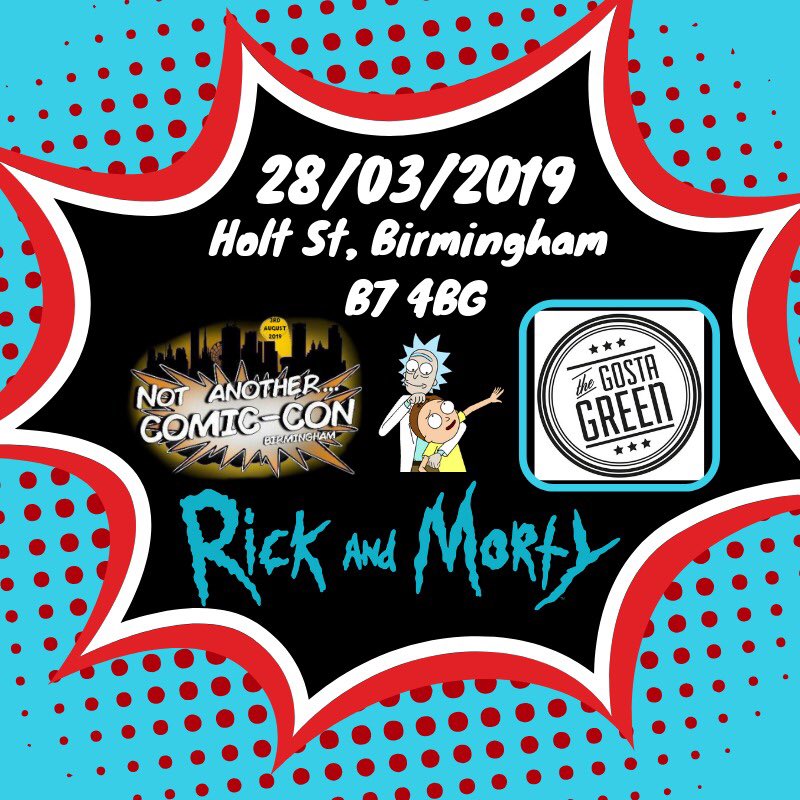 NotAnotherComicCon (@naccbirmingham) on Twitter photo Remember this coming Thursday <a href="/GostaGreenPub/">Gosta Green Pub</a> is our <a href="/RickandMorty/">Rick and Morty</a> guest round! Come meet the team join the quiz and be merry! #NACC19 #NACCBirmingham #NotAnotherComicCon Remember this coming Thursday <a href="/GostaGreenPub/">Gosta Green Pub</a> is our <a href="/RickandMorty/">Rick and Morty</a> guest round! Come meet the team join the quiz and be merry! #NACC19 #NACCBirmingham #NotAnotherComicCon
