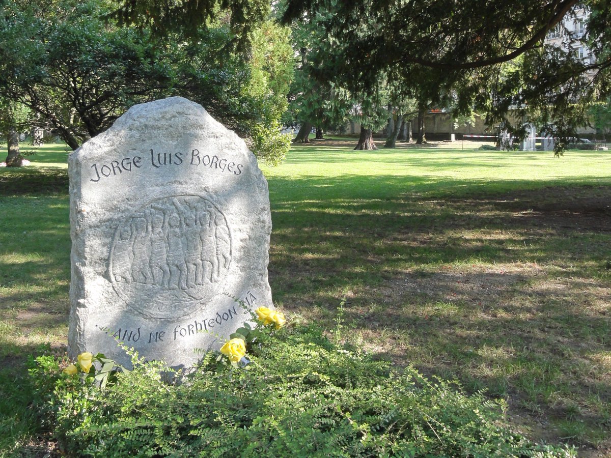 WriterGrave's tweet photo. Jorge Luis Borges grave in Cimetiere des Rois, Geneve, Switzerland https://t.co/nN8qe8VJQa