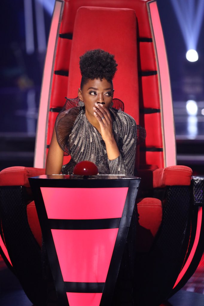 Miss_LIRA's tweet photo. I was terrified 🙈 but also super grateful that I could get #Corniel on my team 🙏🏾🙌🏾 . At this stage of the competition is hard to let people go home.   @VoiceSA #theVoiceSA https://t.co/G3df08OArl