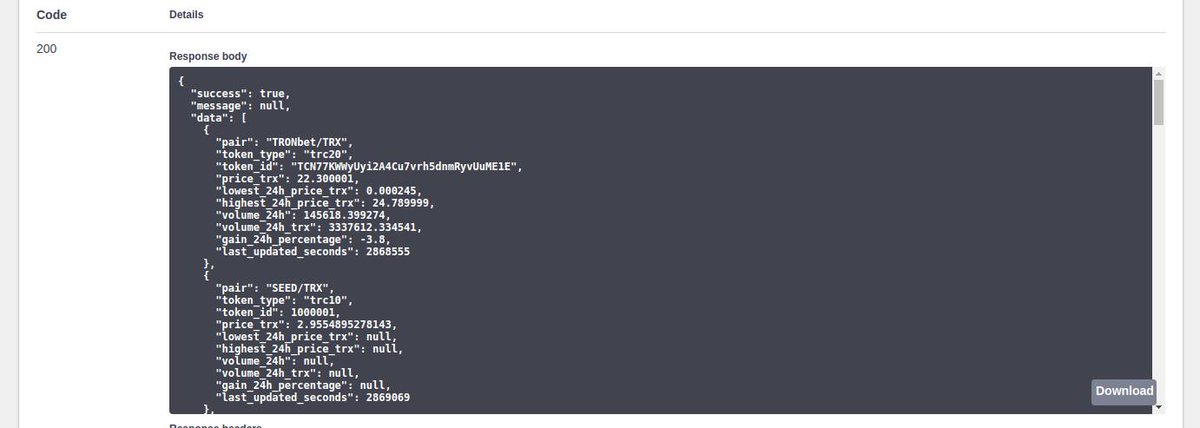 trontokens's tweet photo. New #platform is coming
#TronTokens is glad to tease you "TronTokens API".
#TronTokensAPI will allow you to query all our datas on https://t.co/7A1Yigsaw6 :
- #TRC10 and #TRC20
- #Dapps
- #Markets and their pairs
- #TRONIC Reputation
We will give you more info later ;-) https://t.co/ADTyRf8JYU
