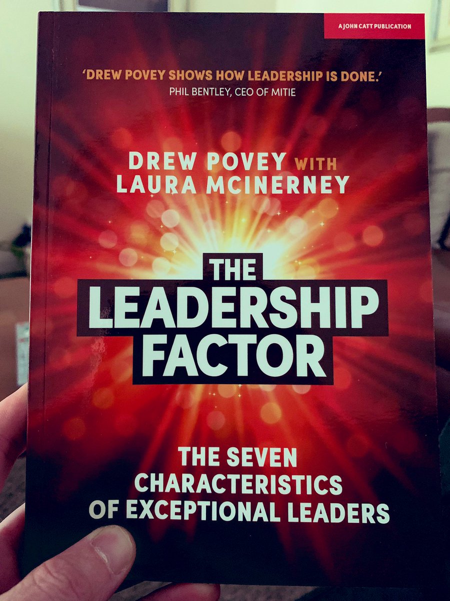 drewpovey's tweet photo. Just got my hands on this! Very excited for the new book written with @miss_mcinerney
On sale from tomorrow 📖 #TheLeadershipFactor
#Learning #7CsOfLeadership https://t.co/2AAAWNb7JW