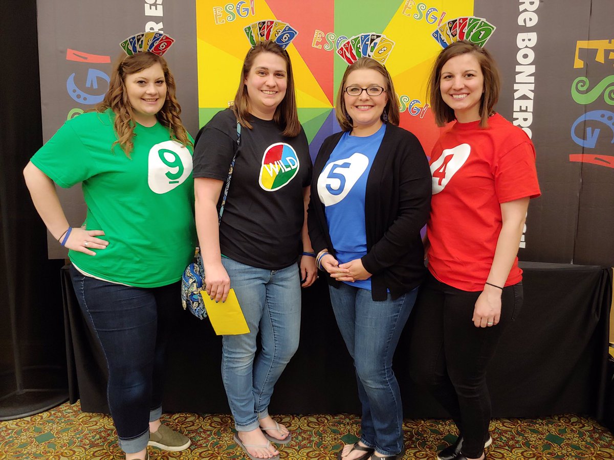 kinderkritterz's tweet photo. Crazy teachers dressed up like our favorite game!! We love to play games @TheEllenShow #springteacherretreat2019 https://t.co/wC1N6VUbh2