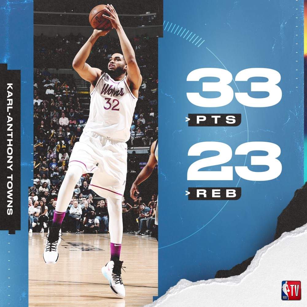 Karl Anthony Towns mais uma vez em destaque
#NBA #NBAnaESPN #AllEyesNorth