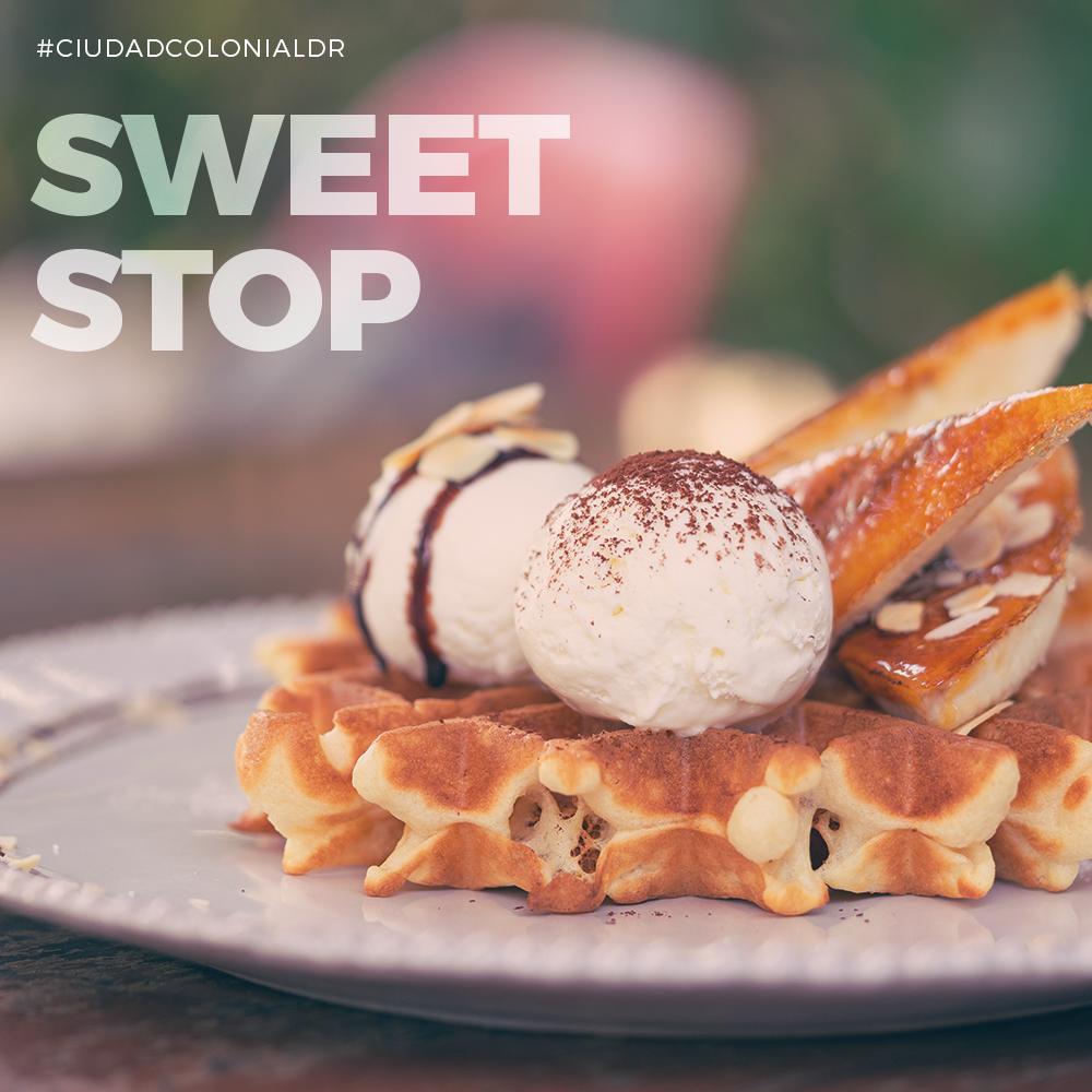 CiudadColoniaDR's tweet photo. Make a stop on your tour in #CiudadColonialRD and share with someone who likes sweets as you, and enjoy this in @LaWafleriaRD to celebrate your day. #WaffleDay https://t.co/c2MYKLPzfg