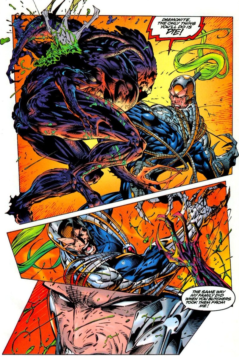 HFoh's tweet photo. Warblade of the Wildcats versus a Daemonite! Art by Jim Lee and Scott Williams.
#thecosmiccomicbookbroadcast #comicbookbroadcaster #imagecomics #wildstorm #warblade #wildcats #daemonites #jimlee #scottwilliams https://t.co/KLqrEe4OUP