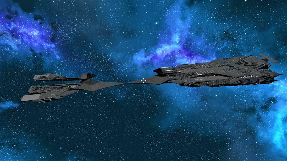 butterflyoftama's tweet image. とりあえず進捗状況はこんなもん

内部は無視してとりあえず外装だけ突貫建造しないと・・・

前々から修正したいと思ってた箇所があったから
今回の改修作業でついでに直そうと思ってる

この鰐淵型ってマジで完成しないな・・・(;^ω^)

#SpaceEngineer