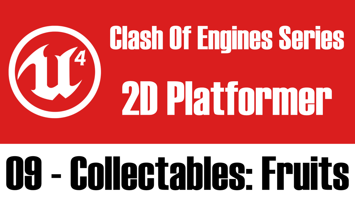 4knightsgames's tweet photo. https://t.co/VwiuCSkShZ here a new tutorial, #ClashOfEngines - #Unreal 4.19 - #2D #Platformer - 09 - #Collectables : #Fruits 
#gamedev #gamedevelopment #tutorials #UnrealEngine #indiedev #games #indiegame #indiegames #programming #blueprint #collectableitems #items #droppable https://t.co/w94G2KI8WD