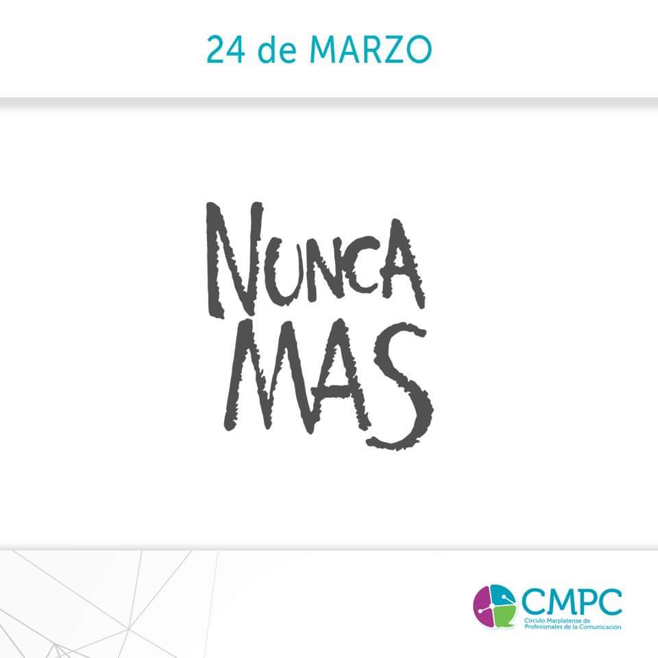 Por la reflexión, la Paz, la justicia y la vida.
#NuncaMas #24demarzo #DíadelaMemoria