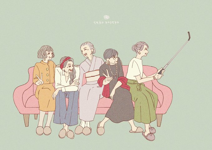 「ロングスカート 複数の女性」のTwitter画像/イラスト(古い順)