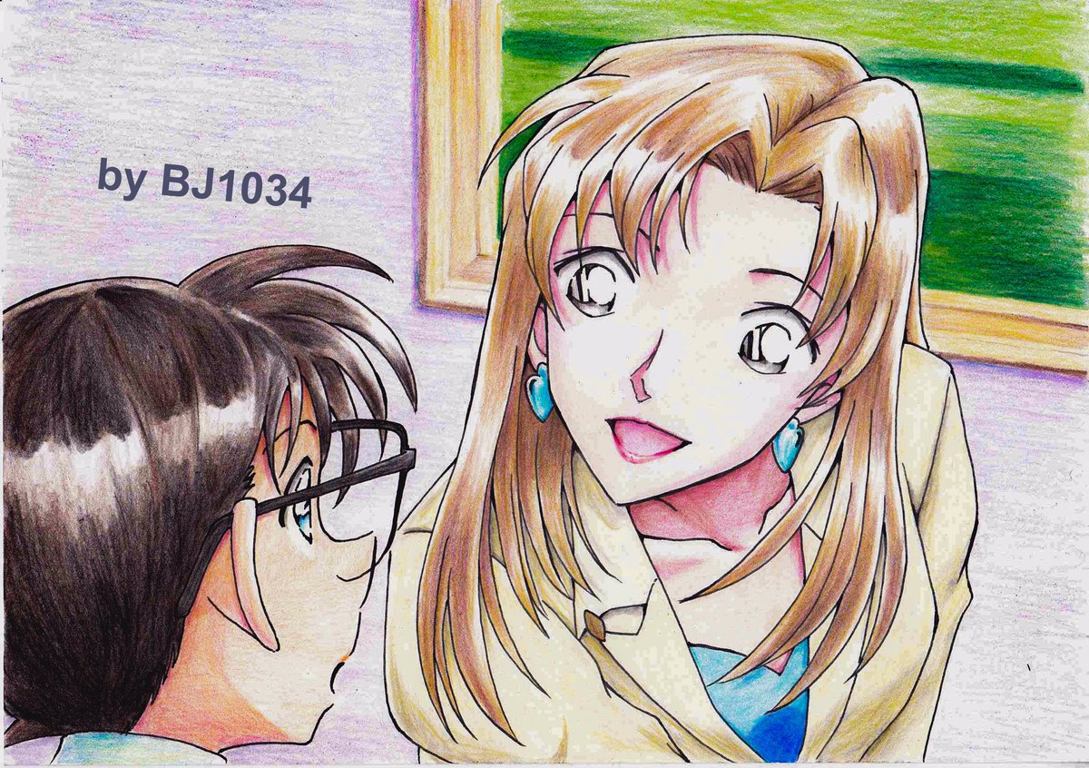 Bj1034 イラストとかコナンとか Twitterren そう 灰色なのよ 母も祖母も同じ色で 金ロー観たので 美人さんの絵が描きたくなりまして 名探偵コナン 色鉛筆 色鉛筆画 色鉛筆イラスト Conan Detectiveconan 世紀末の魔術師 香坂夏美 バルシェ肉買ったべか