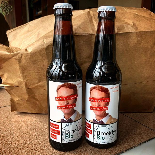 brooklyn_bio's tweet photo. First commissioned BKB brew from Weird Beard Brewing. We love it!
.
.
.
.
#science #beer #beerISscience #yeast #yeastgenetics #brew #biochemistry #beerculture #dna #molecularbiology #cloning #billnye #sciencerules #weirdbeardbrewing https://t.co/oo3wRHg8wW https://t.co/BH28zQsS9U