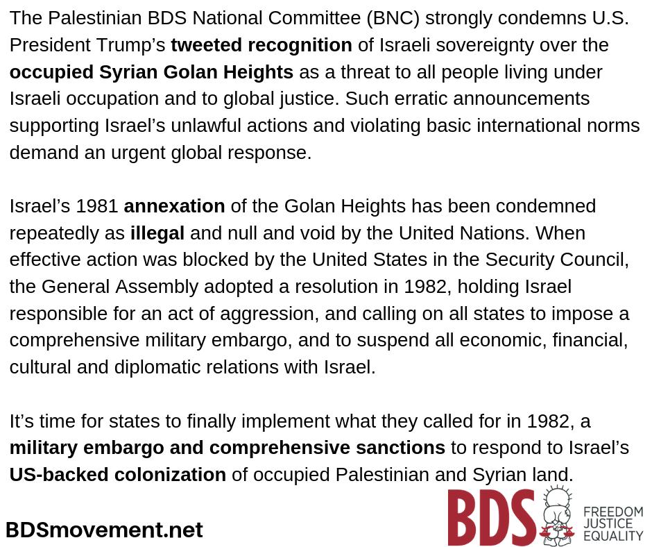 BDS movement tweet media