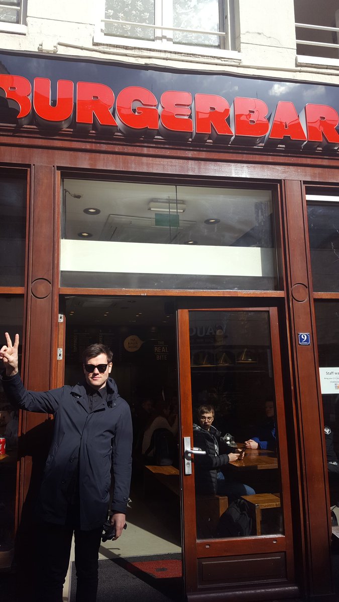 FC_Stroopwafel's tweet photo. They named a building in anticipation of @CCPBurger 's arrival #tweetfleet #eveworldtour #evesterdam #EveOnline #burgerception https://t.co/8VI8CJuww1
